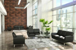 OfficeSource | Sterling | Loveseat With Brushed Chrome Legs -COE DISTRIBUTING Shop 6261l 62611l 62601l 12 74172.1672245273