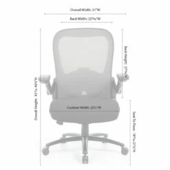 OfficeSource | Ryde | Big & Tall High Back Mesh Task Chair With Flip Arm 24 OfficeSource | Ryde | Big & Tall High Back Mesh Task Chair With Flip Arm -COE DISTRIBUTING Shop Untitled 1 05701.1683296745