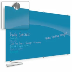 Visionary Hierarchy Magnetic Glass Dry Erase Board - 45"W X 38"H -COE DISTRIBUTING Shop blt 83845hblu 10 00319.1641823079