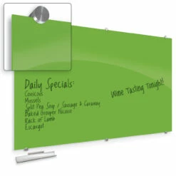 Magnetic Glass Dry Erase Whiteboard - 72"W X 48"H -COE DISTRIBUTING Shop blt 83845hgrn 10 82785.1641822551