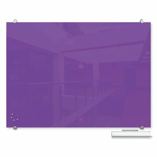 Magnetic Glass Dry Erase Whiteboard - 72"W X 48"H -COE DISTRIBUTING Shop blt 83845hpur 01 29892.1641822549
