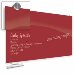 Visionary Hierarchy Magnetic Glass Dry Erase Board - 45"W X 38"H -COE DISTRIBUTING Shop blt 83845hred 10 03824.1641823077
