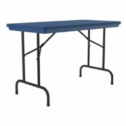 OfficeSource | Colorful Blow Mold Folding Tables | Fixed Height Blow Mold Table - 48" X 24" -COE DISTRIBUTING Shop cor r2448bl 01 42802.1668460370