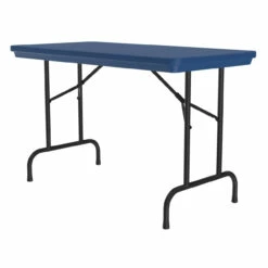 OfficeSource | Colorful Blow Mold Folding Tables | Fixed Height Blow Mold Table - 48" X 24" -COE DISTRIBUTING Shop cor r2448bl 07 16757.1668460370