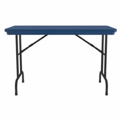 OfficeSource | Colorful Blow Mold Folding Tables | Fixed Height Blow Mold Table - 48" X 24" -COE DISTRIBUTING Shop cor r2448bl 08 26642.1668460370