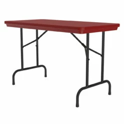 OfficeSource | Colorful Blow Mold Folding Tables | Fixed Height Blow Mold Table - 48" X 24" -COE DISTRIBUTING Shop cor r2448rd 07 58669.1668460370
