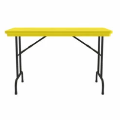 OfficeSource | Colorful Blow Mold Folding Tables | Fixed Height Blow Mold Table - 48" X 24" -COE DISTRIBUTING Shop cor r2448yl 02 89016.1668460370