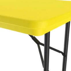 OfficeSource | Colorful Blow Mold Folding Tables | Fixed Height Blow Mold Table - 48" X 24" -COE DISTRIBUTING Shop cor r2448yl 03 10 52269.1668460370