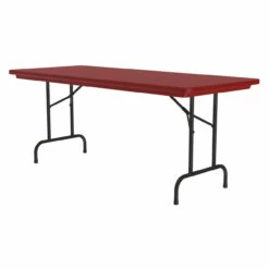 OfficeSource | Colorful Blow Mold Folding Tables | Fixed Height Blow Mold Table - 72" X 30" -COE DISTRIBUTING Shop cor r3072rd 07 09952.1668460357