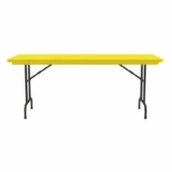 OfficeSource | Colorful Blow Mold Folding Tables | Fixed Height Blow Mold Table - 72" X 30" -COE DISTRIBUTING Shop cor r3072yl 08 69493.1668460357