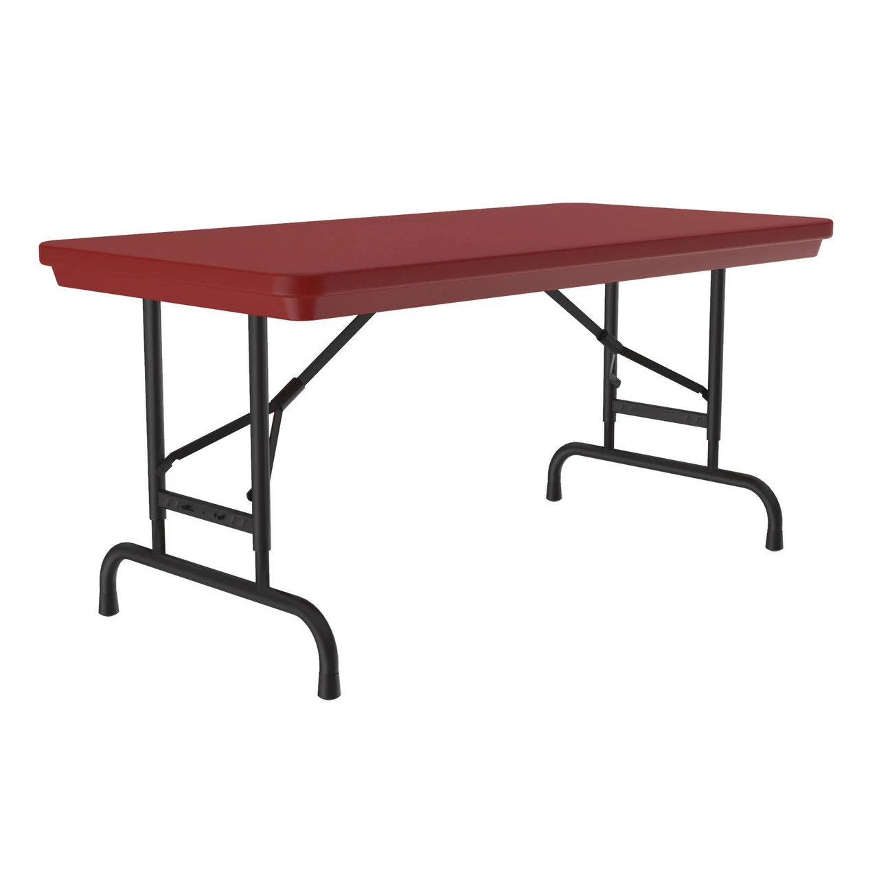 OfficeSource | Colorful Blow Mold Folding Tables | Adjustable Height Blow Mold Table - 48" X 24" 4 OfficeSource | Colorful Blow Mold Folding Tables | Adjustable Height Blow Mold Table - 48" X 24" - Image 2
