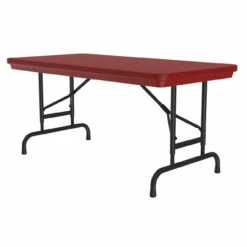 OfficeSource | Colorful Blow Mold Folding Tables | Adjustable Height Blow Mold Table - 48" X 24" 18 OfficeSource | Colorful Blow Mold Folding Tables | Adjustable Height Blow Mold Table - 48" X 24" -COE DISTRIBUTING Shop cor ra2448rd 07 73947.1668460340
