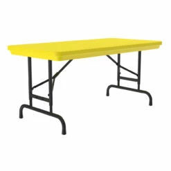 OfficeSource | Colorful Blow Mold Folding Tables | Adjustable Height Blow Mold Table - 48" X 24" 16 OfficeSource | Colorful Blow Mold Folding Tables | Adjustable Height Blow Mold Table - 48" X 24" -COE DISTRIBUTING Shop cor ra2448yl 01 70395.1668460340