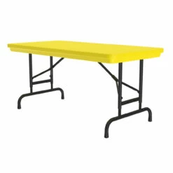 OfficeSource | Colorful Blow Mold Folding Tables | Adjustable Height Blow Mold Table - 48" X 24" 19 OfficeSource | Colorful Blow Mold Folding Tables | Adjustable Height Blow Mold Table - 48" X 24" -COE DISTRIBUTING Shop cor ra2448yl 07 19985.1668460340