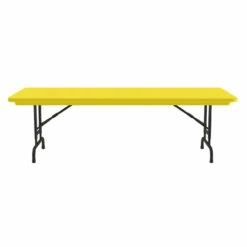 OfficeSource | Colorful Blow Mold Folding Tables | Adjustable Height Blow Mold Table - 72" X 30" -COE DISTRIBUTING Shop cor ra3072yl 08 82463.1668460350