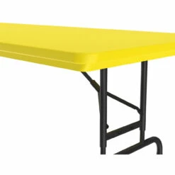 OfficeSource | Colorful Blow Mold Folding Tables | Adjustable Height Blow Mold Table - 72" X 30" -COE DISTRIBUTING Shop cor ra3072yl 10 14476.1668460350