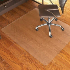 OfficeSource By ES Robbins Everlife Chair Mat For Hard Floor Heavy Use, 46" X 60" Rectangle, Clear -COE DISTRIBUTING Shop esr hf4860rc 12 58443.1641822975