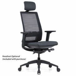 OfficeSource Palma High Back Mesh Task Chair And Headrest -COE DISTRIBUTING Shop fsf 200hmfbk 01 71241.1679341940