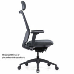 OfficeSource Palma High Back Mesh Task Chair And Headrest -COE DISTRIBUTING Shop fsf 200hmfbk 02 00495.1679341940