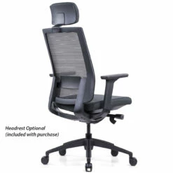 OfficeSource Palma High Back Mesh Task Chair And Headrest -COE DISTRIBUTING Shop fsf 200hmfbk 03 85133.1679341940