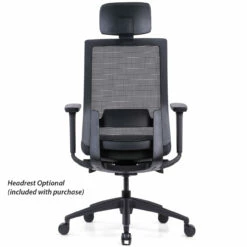 OfficeSource Palma High Back Mesh Task Chair And Headrest -COE DISTRIBUTING Shop fsf 200hmfbk 04 57246.1679341940