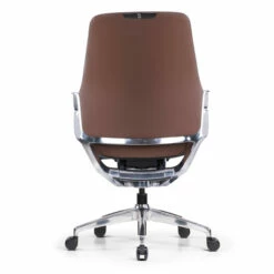 OfficeSource | Veneto | Executive Mid-Back Chair With Polished Aluminum Frame -COE DISTRIBUTING Shop fsf 3001mlca 04 33773.1687189436