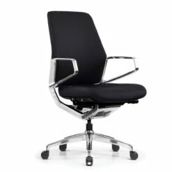 OfficeSource | Veneto | Executive Mid-Back Chair With Polished Aluminum Frame -COE DISTRIBUTING Shop fsf 3001mlgr 01 copy 31141.1687189437