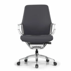OfficeSource | Veneto | Executive Mid-Back Chair With Polished Aluminum Frame -COE DISTRIBUTING Shop fsf 3001mlgr 08 copy 2 32523.1687269325