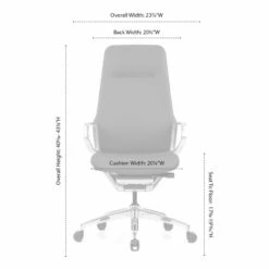 OfficeSource | Veneto | Executive High Back Chair With Polished Aluminum Frame -COE DISTRIBUTING Shop fsf 300hl 10 61589.1687189513