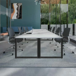 OfficeSource | Veneto | Executive Mid-Back Chair With Polished Aluminum Frame -COE DISTRIBUTING Shop fsf 300hlgr 12 00728.1687269325