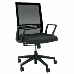 OfficeSource | Oslo | Mid-Back Mesh Conference Chair With Fixed Arms -COE DISTRIBUTING Shop fsf 602mmfbk 01 71650.1669932076 1