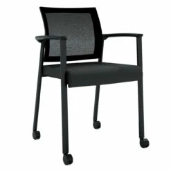 OfficeSource | Oslo | Mesh Back Stacking Guest Chair -COE DISTRIBUTING Shop fsf 604mmfbk 01 1 38334.1674074869