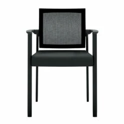 OfficeSource | Oslo | Mesh Back Stacking Guest Chair -COE DISTRIBUTING Shop fsf 604mmfbk 08 69450.1674074869