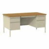 OfficeSource | Raleigh Collection | Double Pedestal Desk - 60" X 30" 2 OfficeSource | Raleigh Collection | Double Pedestal Desk - 60" X 30" -COE DISTRIBUTING Shop hir osdp6030po 01 37194.1641822591
