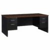 OfficeSource Bedford Collection Double Pedestal Modular Desk - 72"W X 36"D -COE DISTRIBUTING Shop hir osmd7236bw 01 81800.1643820357