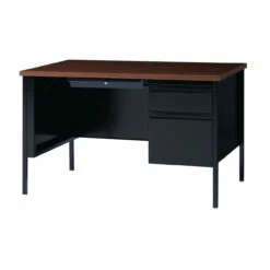 OfficeSource Raleigh Collection Right Hand, Single Pedestal Desk - 48"W X 30"D -COE DISTRIBUTING Shop hir ossp4830bw 07 93586.1643820264