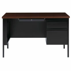 OfficeSource Raleigh Collection Right Hand, Single Pedestal Desk - 48"W X 30"D -COE DISTRIBUTING Shop hir ossp4830bw 08 68029.1643820264