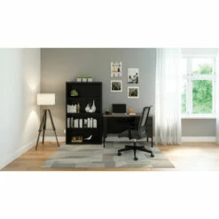 OfficeSource Raleigh Collection Right Hand, Single Pedestal Desk - 48"W X 30"D -COE DISTRIBUTING Shop hir ossp4830bw 12 67418.1643820264
