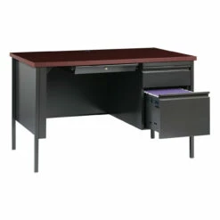 OfficeSource Raleigh Collection Right Hand, Single Pedestal Desk - 48"W X 30"D -COE DISTRIBUTING Shop hir ossp4830cm 01 1 52037.1643820264