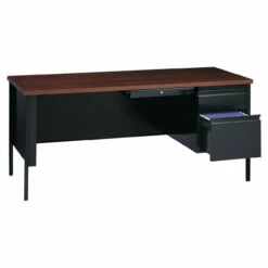 OfficeSource Raleigh Collection Right Hand, Single Pedestal Desk - 66"W X 30"D 30 OfficeSource Raleigh Collection Right Hand, Single Pedestal Desk - 66"W X 30"D -COE DISTRIBUTING Shop hir ossp6630bw 01 1 58298.1645457905