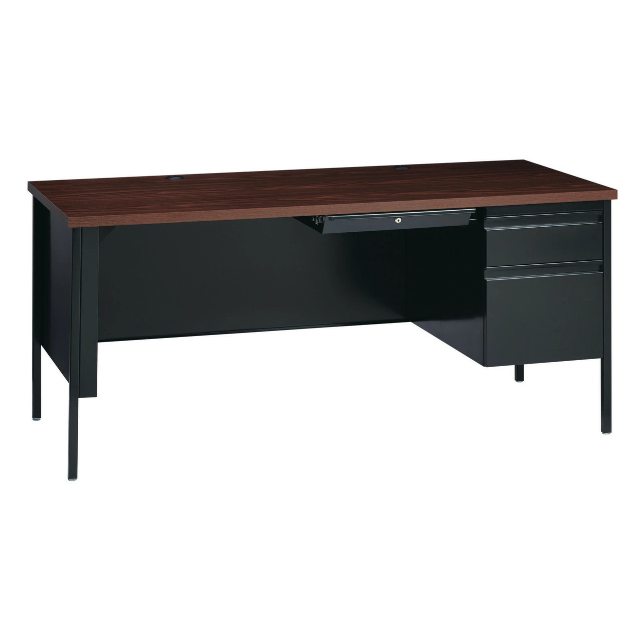 OfficeSource Raleigh Collection Right Hand, Single Pedestal Desk - 66"W X 30"D 4 OfficeSource Raleigh Collection Right Hand, Single Pedestal Desk - 66"W X 30"D - Image 2