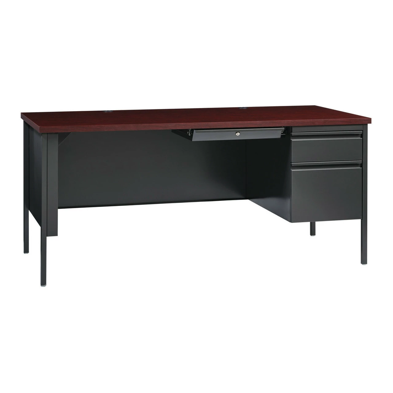 OfficeSource Raleigh Collection Right Hand, Single Pedestal Desk - 66"W X 30"D 5 OfficeSource Raleigh Collection Right Hand, Single Pedestal Desk - 66"W X 30"D - Image 3
