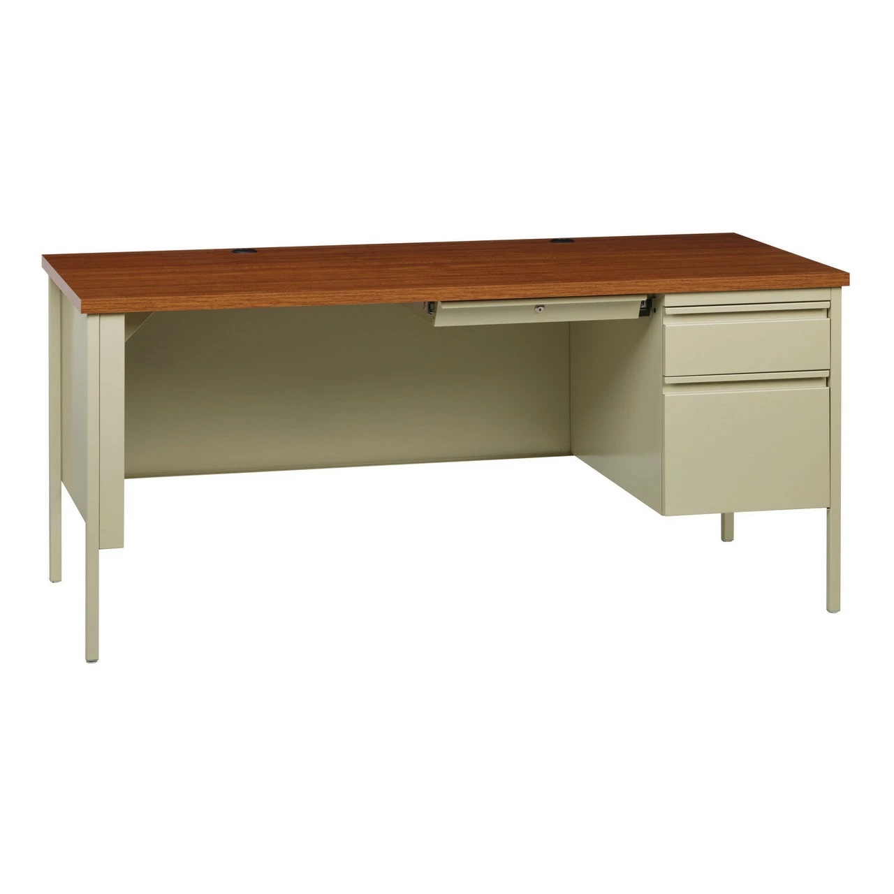 OfficeSource Raleigh Collection Right Hand, Single Pedestal Desk - 66"W X 30"D 3 OfficeSource Raleigh Collection Right Hand, Single Pedestal Desk - 66"W X 30"D