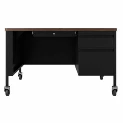 OfficeSource Whitley Collection Right Hand, Single Pedestal Desk With T-Mold Top - 48"W X 30"D -COE DISTRIBUTING Shop hir ostsm4830bw 04 03283.1641822788