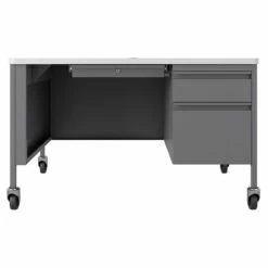 OfficeSource Whitley Collection Right Hand, Single Pedestal Desk With T-Mold Top - 48"W X 30"D -COE DISTRIBUTING Shop hir ostsm4830wp 04 08572.1641822790
