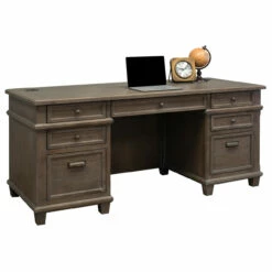 OfficeSource | Monroe | Double Pedestal Desk