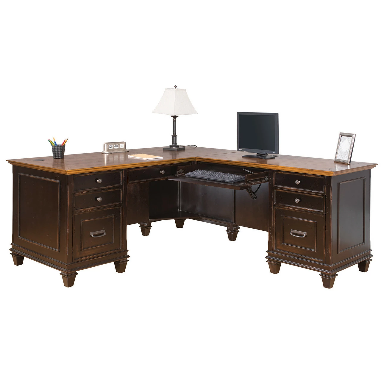 OfficeSource Refined Collection | Right Hand Facing Desk 4 OfficeSource Refined Collection | Right Hand Facing Desk - Image 2