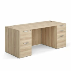 OfficeSource OS Laminate Collection Double Full Pedestal Desk - 71'' X 30'' -COE DISTRIBUTING Shop mpp dblfdpl105ae 01 78932.1685890984