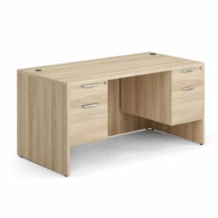 OfficeSource OS Laminate Collection Double 3/4 Pedestal Desk - 60" X 30" -COE DISTRIBUTING Shop mpp dblhdpl103ae 01 86642.1685891237