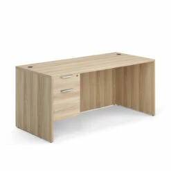 OfficeSource OS Laminate Collection Single 3/4 Pedestal Desk - 66" X 30" -COE DISTRIBUTING Shop mpp sglhdpl102ae 01 34501.1685897388